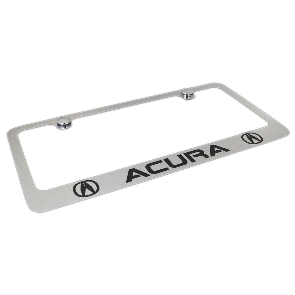 Acura Dual Logo License Plate Frame (Chrome)