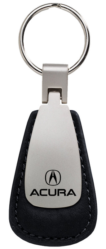 Acura Leather Tear Drop Key Ring (Black)