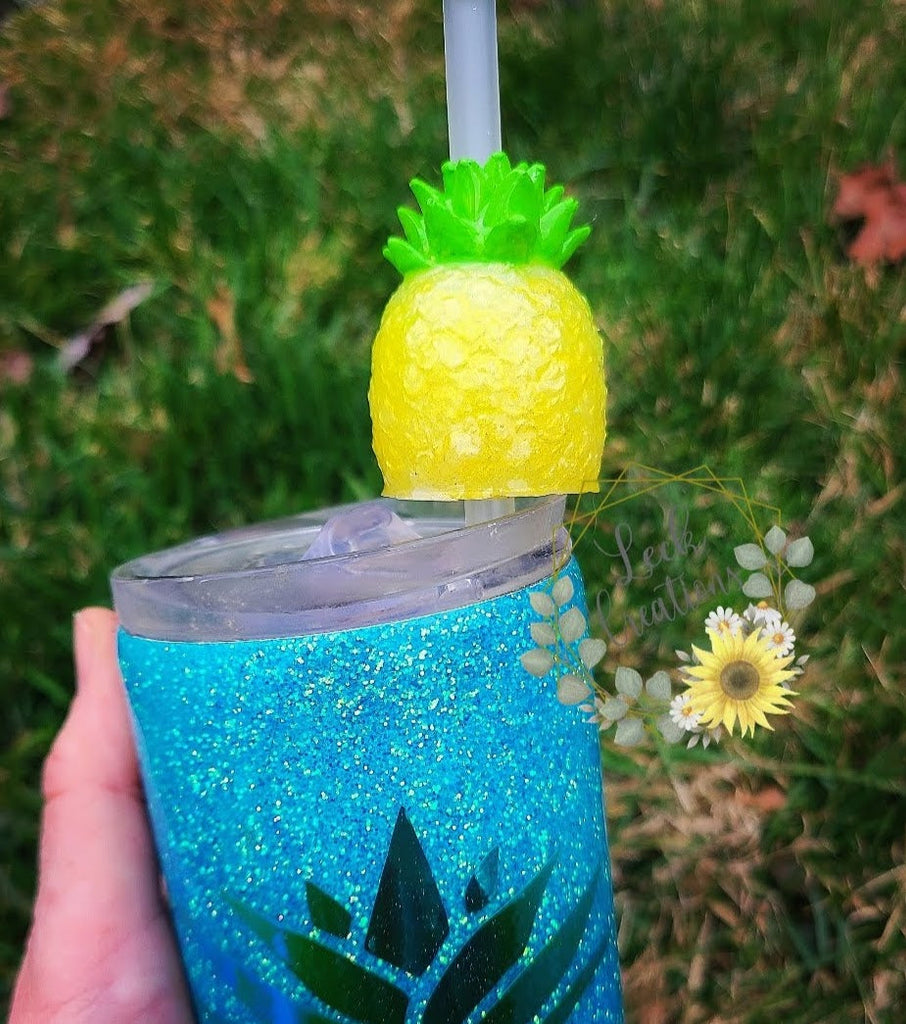 3D Pineapple Straw Topper